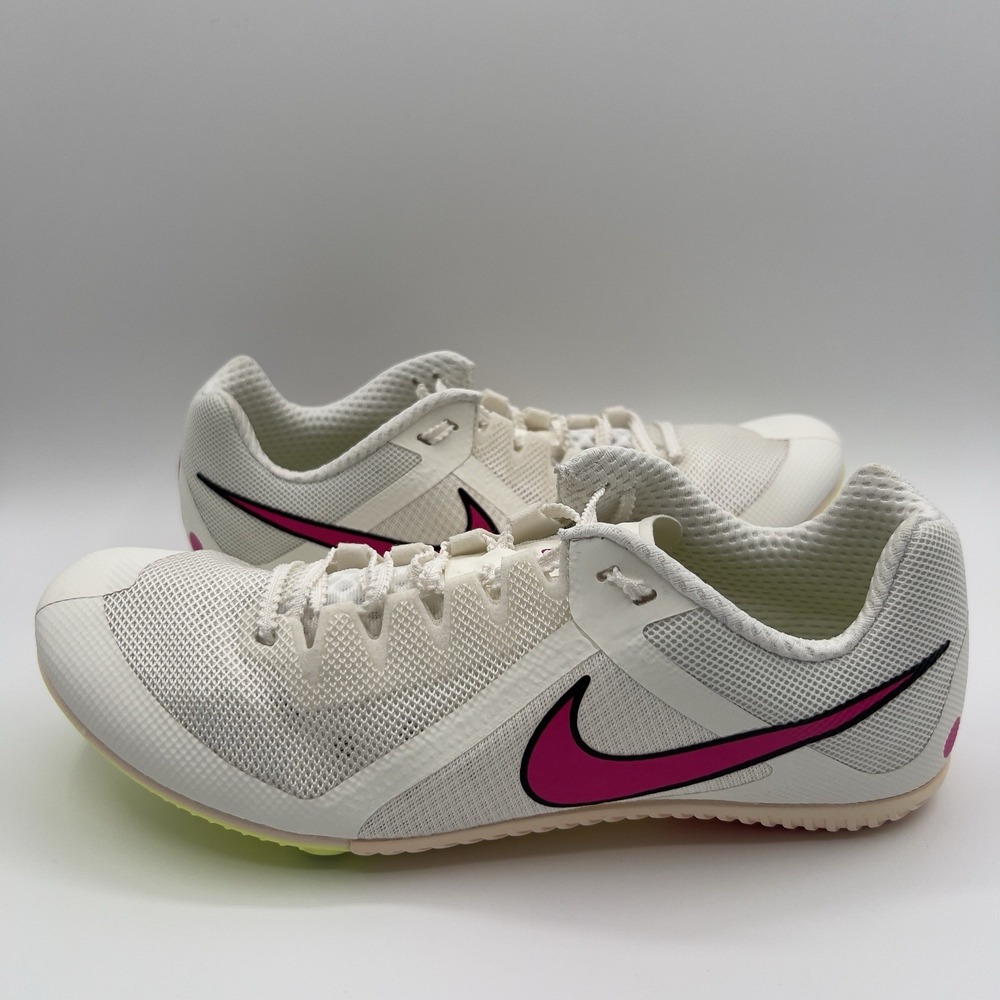 Nike Zoom Rival Multi Event Track Spikes White Pink Mens Size 12 DC8749-101 - Picture 3 of 11